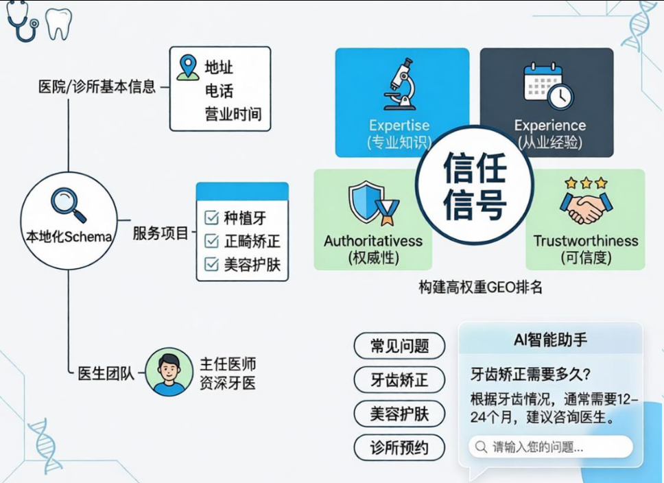 医疗医美与口腔诊所GEO官网建设实操